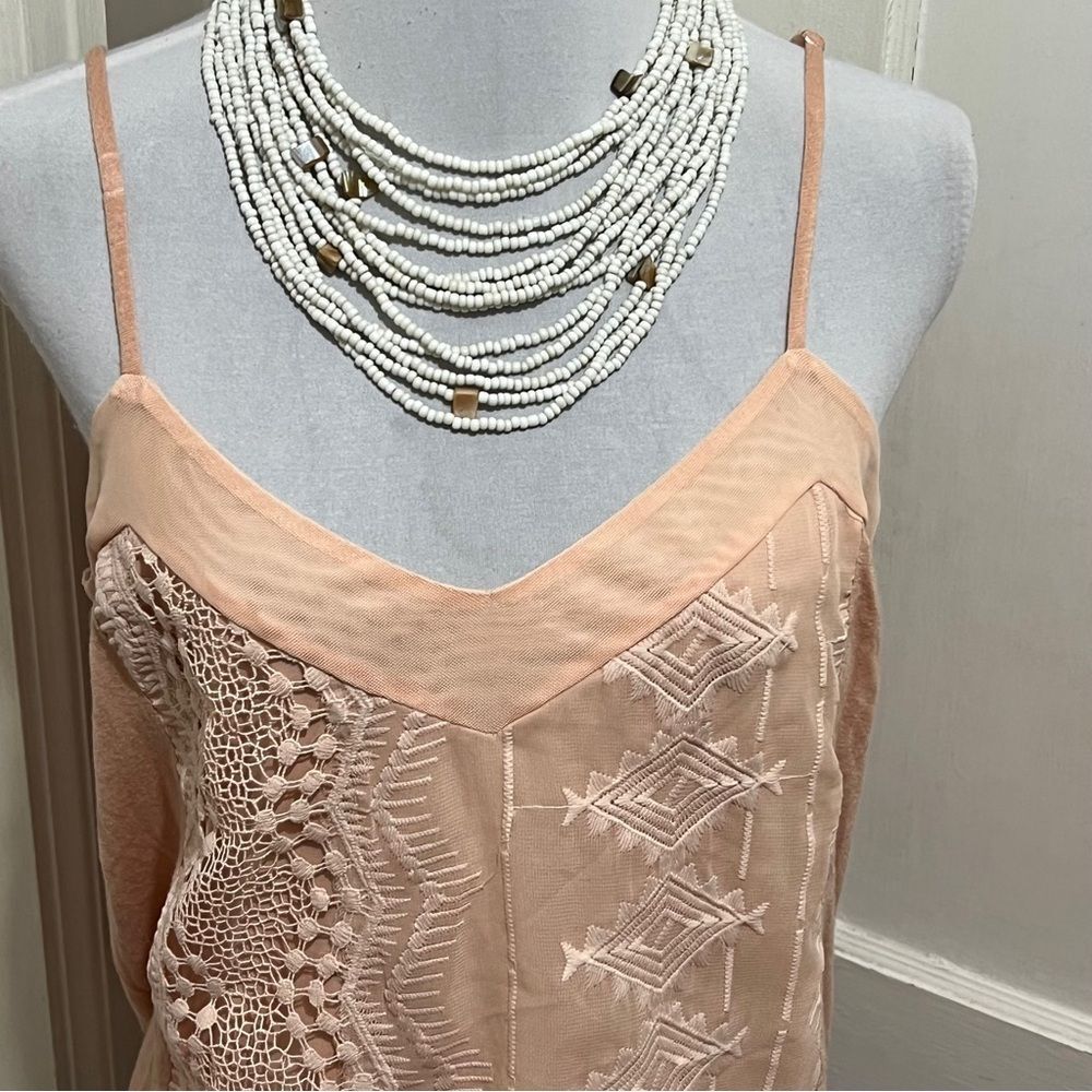 Charlotte Russe Peach Lace Camisole